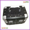 Glossy Quilted PVC Lovely caja de vanidad de maquillaje de aluminio con cerradura (SACMC102)